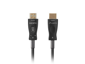 foto de CABLE HDMI AOC LANBERG V2.1 M/M OPTICO ACTIVO 8K60HZ 50M NEGRO