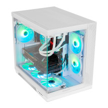 foto de CAJA NOX HUMMER ASTRA NEO SEMITT ATX CRISTAL FRAMELESS BLANCO