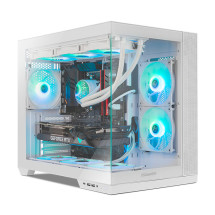 foto de CAJA NOX HUMMER ASTRA NEO SEMITT ATX CRISTAL FRAMELESS BLANCO