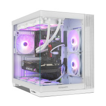 foto de CAJA NOX HUMMER ASTRA NEO SEMITT ATX CRISTAL FRAMELESS BLANCO