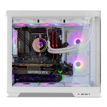 foto de CAJA NOX HUMMER ASTRA NEO SEMITT ATX CRISTAL FRAMELESS BLANCO