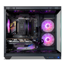 foto de CAJA NOX HUMMER ASTRA NEO SEMITT ATX CRISTAL FRAMELESS NEGRO