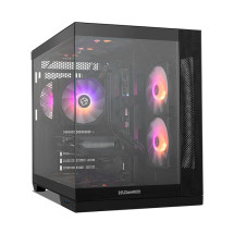 foto de CAJA NOX HUMMER ASTRA NEO SEMITT ATX CRISTAL FRAMELESS NEGRO