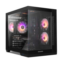 foto de CAJA NOX HUMMER ASTRA NEO SEMITT ATX CRISTAL FRAMELESS NEGRO