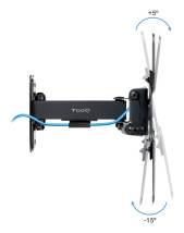foto de SOPORTE TOOQ PARED PANTALLAS 13-43 GIRA/INCLI NEGRO