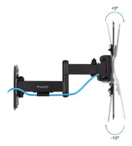 foto de SOPORTE TOOQ PARED PANTALLAS 13-43 GIRA/INCLI NEGRO
