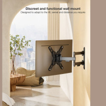 foto de SOPORTE TOOQ PARED PANTALLAS 13-43 GIRA/INCLI NEGRO