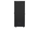 foto de ARMARIO LANBERG RACK 19” 27U 800X1000 FLAT PACK NEGRO PUERTA DE CRISTAL CON LCD