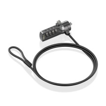 foto de CABLE SEGURIDAD AISENS CERRADURA COMBINACION KENSINGTON 1.5M NEGRO