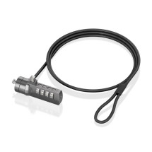 foto de CABLE SEGURIDAD AISENS CERRADURA COMBINACION KENSINGTON 1.5M NEGRO