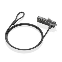 foto de CABLE SEGURIDAD AISENS CERRADURA COMBINACION KENSINGTON 1.5M NEGRO