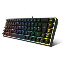 foto de TECLADO MINI KROM KALISTA ES USB RETROILUMINADO MEMBRANA NEGRO