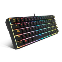 foto de TECLADO MINI KROM KALISTA ES USB RETROILUMINADO MEMBRANA NEGRO
