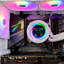foto de VENTILADOR NOX REFRIGERACION LIQUIDA HUMMER X-240 120MM BLANCO