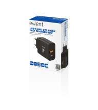 foto de CARGADOR MOVIL EWENT RAPIDO USB-C/A 45W