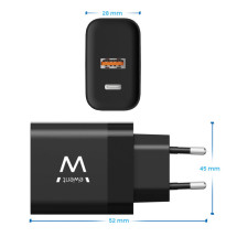 foto de CARGADOR MOVIL EWENT RAPIDO USB-C/A 45W