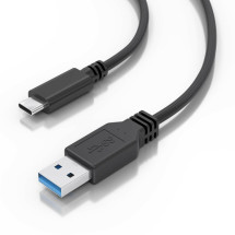 foto de CABLE AISENS USB 3.1 GEN2 10GBPS 3A TIPO USB-C/M-A/M NEGRO 2.0M