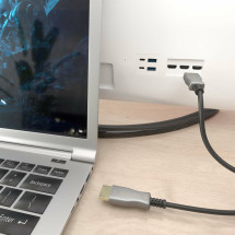 foto de CABLE HDMI AISENS V2.0 OPTICO ACTIVO AOC 4K60HZ 18GBPS A/M-A/M 10M NEGRO