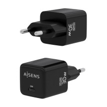 foto de CARGADOR AISENS GAN 30W 1XUSB-C PD3.0 QC4.0 NEGRO
