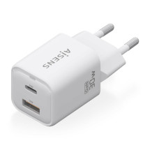 foto de CARGADOR AISENS GAN 30W 1XUSB-C PD3.0 QC4.0 1XUSB-A QC3.0 BLANCO