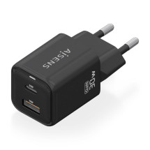 foto de CARGADOR AISENS GAN 30W 1XUSB-C PD3.0 QC4.0 1XUSB-A QC3.0 NEGRO