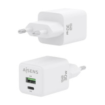 foto de CARGADOR AISENS GAN 30W 1XUSB-C PD3.0 QC4.0 1XUSB-A QC3.0 BLANCO