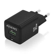 foto de CARGADOR AISENS GAN 30W 1XUSB-C PD3.0 QC4.0 1XUSB-A QC3.0 NEGRO