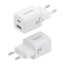 foto de CARGADOR AISENS GAN 35W 1XUSB-C PD3.0 QC4.0 1XUSB-A QC3.0 BLANCO