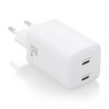 foto de CARGADOR AISENS GAN 65W 2XUSB-C PD3.0 QC4.0 BLANCO