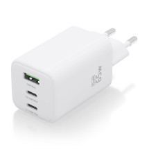 foto de CARGADOR AISENS GAN 65W 2XUSB-C PD3.0 QC4.0 1XUSB-A QC3.0 BLANCO