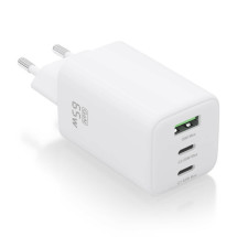 foto de CARGADOR AISENS GAN 65W 2XUSB-C PD3.0 QC4.0 1XUSB-A QC3.0 BLANCO