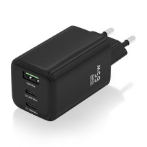 foto de CARGADOR AISENS GAN 65W 2XUSB-C PD3.0 QC4.0 1XUSB-A QC3.0 NEGRO