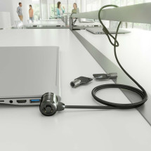 foto de CABLE SEGURIDAD AISENS CERRADURA LLAVE 1.5M