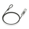 foto de CABLE SEGURIDAD AISENS TIPO NANO CERRADURA COMBINACION 1.5M
