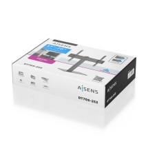 foto de SOPORTE MESA AISENS ECO GIRATORIO PARA MONITOR/TV 40KG 37-70 NEGRO