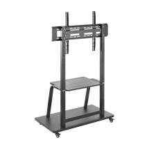 foto de SOPORTE SUELO AISENS ECO RUEDAS BANDEJA DVD MONITOR/TV 150KG 37-100
