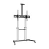 foto de SOPORTE SUELO AISENS RUEDAS BANDEJA DVD CAMARA MONITOR/TV 100KG 60-100