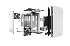 foto de CAJA BEQUIET PURE BASE 500 WINDOW ATX 2XUSB 3.0 SIN FUENTE BLANCO