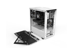 foto de CAJA BEQUIET PURE BASE 500 WINDOW ATX 2XUSB 3.0 SIN FUENTE BLANCO
