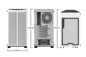 foto de CAJA BEQUIET PURE BASE 500DX ATX 1XUSB 3.0 1X 3.1 SIN FUENTE ARGB BLANCO