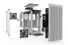 foto de CAJA BEQUIET PURE BASE 500 DX ATX 1XUSB 3.0 1X 3.1 SIN FUENTE ARGB BLANCO