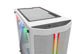 foto de CAJA BEQUIET PURE BASE 500 DX ATX 1XUSB 3.0 1X 3.1 SIN FUENTE ARGB BLANCO