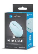 foto de RATON NATEC STORK OPTICO 1600 DPI AZUL RF INALAMBRICO PILAS