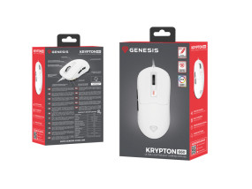 foto de RATON GAMING GENESIS KRYPTON 660 RGB SENSOR PMW3327 12.000 DPI BLANCO