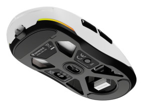 foto de RATON GAMING GENESIS ZIRCON 660 WIRELESS/CABLE/BT 12000 DPI BLANCO ULTRALIVIANO