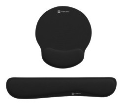 foto de PACK ALFOMBRILLA Y REPOSAMUÑECAS NATEC CHIPMUNK 2-IN-1 ERGONOM SET ACOLCHADO BL