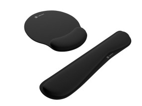 foto de PACK ALFOMBRILLA Y REPOSAMUÑECAS NATEC CHIPMUNK 2-IN-1 ERGONOM SET ACOLCHADO BL