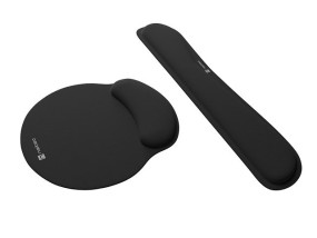 foto de PACK ALFOMBRILLA Y REPOSAMUÑECAS NATEC CHIPMUNK 2-IN-1 ERGONOM SET ACOLCHADO BL