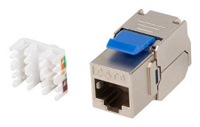 foto de CONECTOR KEYSTONE LANBERG CAT.6 FTP RJ45 TOLLESS