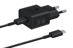 foto de CARGADOR SAMSUNG EP-T2510 USB-C 25W GAN NEGRO CON CABLE